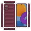 Coque Samsung Galaxy M52 5G en TPU Rugged Série - Vin Rouge