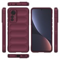 Coque Xiaomi 12 Lite en TPU Rugged Série - Vin Rouge