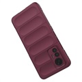 Coque Xiaomi 12 Lite en TPU Rugged Série - Vin Rouge