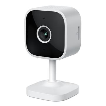 S8A Caméra de sécurité domestique WiFi 3MP avec vision nocturne et support flexible - Blanc