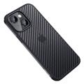Coque iPhone 14 Plus Sulada Luxury Series - Fibre de carbone - Noir