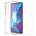 Coque Sony Xperia 1 IV en TPU avec Protecteur d’Écran Saii 2-en-1