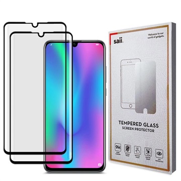 Protecteur d\'Écran Huawei P30 en Verre Trempé Saii 3D Premium - 2 Pièces