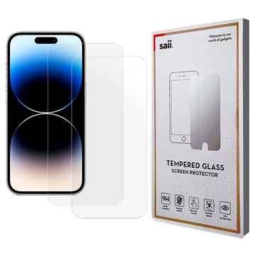 Protecteur d\'Écran iPhone 15 Pro Saii Premium - 2 Pièces