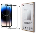 Protecteur d'Écran iPhone 15 Pro Max Saii 3D Premium - 2 Pièces