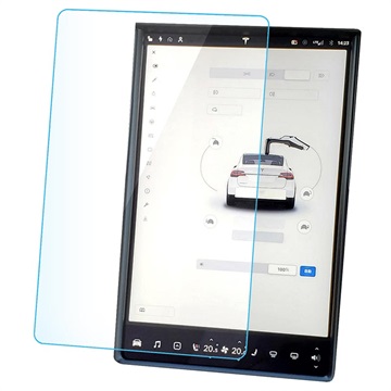 Protecteur d\'Écran Tesla Model X/S 2015-2020 en Verre Trempé Antistatique Saii