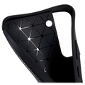 Coque Samsung Galaxy S22+ 5G en TPU Saii Fibre de Carbone - Noire