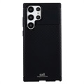 Coque Samsung Galaxy S22 Ultra 5G en TPU Saii Fibre de Carbone - Noire