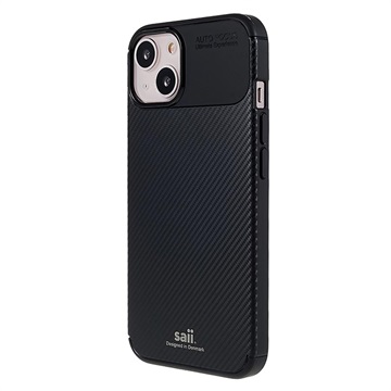 Coque iPhone 13 Pro en TPU Saii Fibre de Carbone