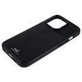 Coque iPhone 13 Pro Max en TPU Saii Fibre de Carbone - Noire