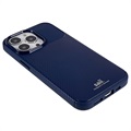 Coque iPhone 13 Pro Max en TPU Saii Fibre de Carbone - Bleu