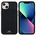 Coque iPhone 13 en TPU Saii Fibre de Carbone - Noire