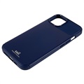Coque iPhone 13 en TPU Saii Fibre de Carbone - Bleu