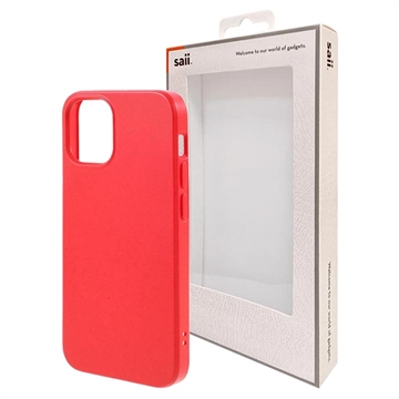 Coque Biodégradable iPhone 12 Mini Ligne Éco Saii - Rouge