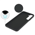 Coque Samsung Galaxy S22+ 5G en Silicone Liquide Premium - Noire