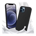 Coque iPhone 13 Pro en Silicone Liquide Saii Premium - Noir