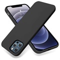 Coque iPhone 13 Pro Max en Silicone Liquide Premium - Noir
