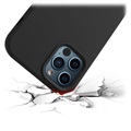Coque iPhone 13 Pro Max en Silicone Liquide Premium - Noir