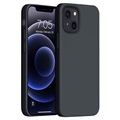 Coque iPhone 13 mini en Silicone Liquide Premium - Noir