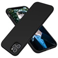 Coque iPhone 12/12 Pro en Silicone Liquide Saii Premium - Noir
