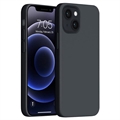 Coque iPhone 14 en Silicone Liquide Saii Premium - Noire