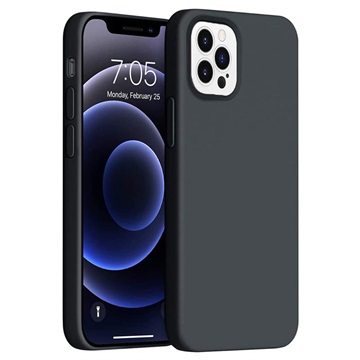 Coque iPhone 14 Pro en Silicone Liquide Saii Premium - Noire