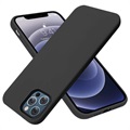 Coque iPhone 14 Pro en Silicone Liquide Saii Premium - Noire