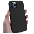 Coque iPhone 14 Pro en Silicone Liquide Saii Premium - Noire