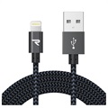 Câble Lightning Saii Rampow Braided pour iPhone, iPad, iPod - 2m - Gris