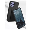 Étui en Silicone iPhone 12 Pro Max Saii avec Dragonne - Noire