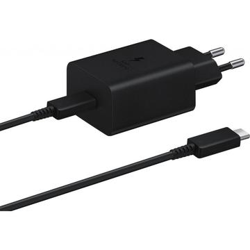 Chargeur rapide de voyage et câble USB-C EP-T1510EBE de Samsung - 15W - En vrac - Noir