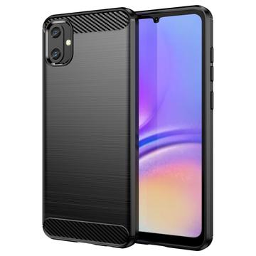 Coque Samsung Galaxy A05 en TPU Brossé - Fibre de Carbone