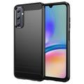 Coque Samsung Galaxy A05s en TPU Brossé - Fibre de Carbone