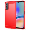 Coque Samsung Galaxy A05s en TPU Brossé - Fibre de Carbone