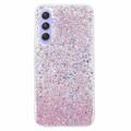 Coque Samsung Galaxy A05s en TPU Glitter Flakes - Rose