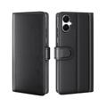 Étui Portefeuille Samsung Galaxy A06 5G en Cuir avec Béquille - Noir