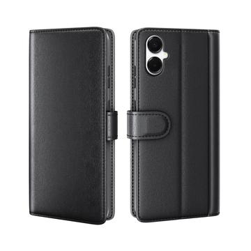 Étui Portefeuille Samsung Galaxy A06 5G en Cuir avec Béquille - Noir