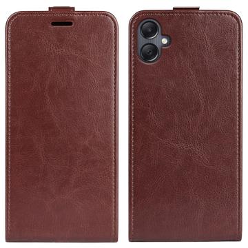 Étui à Rabat Vertical Samsung Galaxy A06 avec Porte-Cartes - Marron
