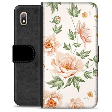 Étui Portefeuille Premium Samsung Galaxy A10 - Motif Floral