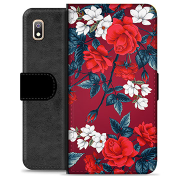 Étui Portefeuille Premium Samsung Galaxy A10 - Fleurs Vintage