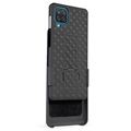 Coque Hybride Samsung Galaxy A12 avec Clip Ceinture - Noire