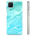 Coque Samsung Galaxy A12 en TPU - Marbre Bleu