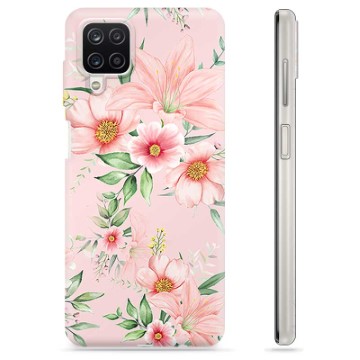 Coque Samsung Galaxy A12 en TPU - Fleurs à L\'aquarelle