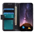 Étui Portefeuille Samsung Galaxy A12 avec Fermeture Magnétique - Noir