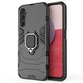Coque Hybride Samsung Galaxy A14/A14 5G avec Support Bague - Noire