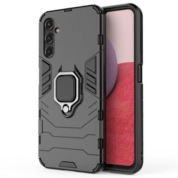 Coque Hybride Samsung Galaxy A14/A14 5G avec Support Bague - Noire