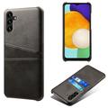 Coque Samsung Galaxy A14/A14 5G en Plastique Revêtue avec Porte-Cartes - Noir