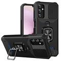 Coque Hybride Samsung Galaxy A14/A14 5G à Anneau Rotatif avec Protection pour Appareil Photo