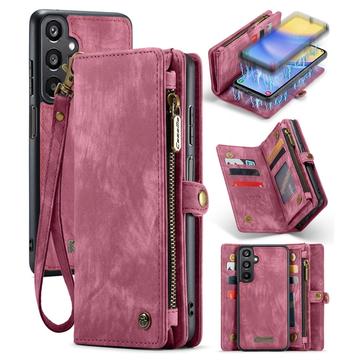 Étui Portefeuille Samsung Galaxy A15 Multifonctionnel 2-en-1 Caseme 008 - Rouge