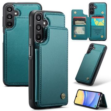 Étui Caseme C22 Samsung Galaxy A15 avec portefeuille de cartes protégé par RFID - Vert